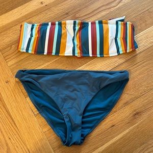 Colorful Strapless Bikini